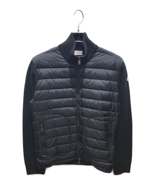 MONCLER（モンクレール）MONCLER (モンクレール) ニット切り替えダウンジャケット　H20919B50700 ブラック サイズ:Mの古着・服飾アイテム