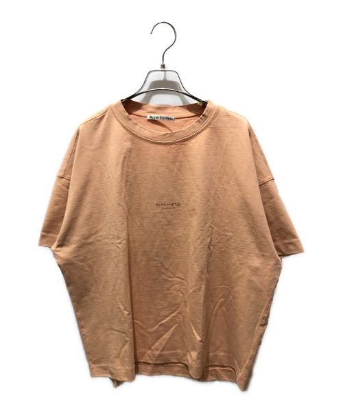 Acne studios（アクネ ストゥディオス）Acne studios (アクネ ストゥディオス) ロゴプリントTシャツ　STELLIE PSS18 ベージュ サイズ:Sの古着・服飾アイテム