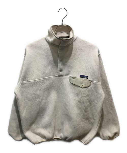 Patagonia SYNCHILLA（パタゴニア シンチラ）Patagonia SYNCHILLA (パタゴニア シンチラ) シンチラスナップT　25450 ホワイト サイズ:Lの古着・服飾アイテム