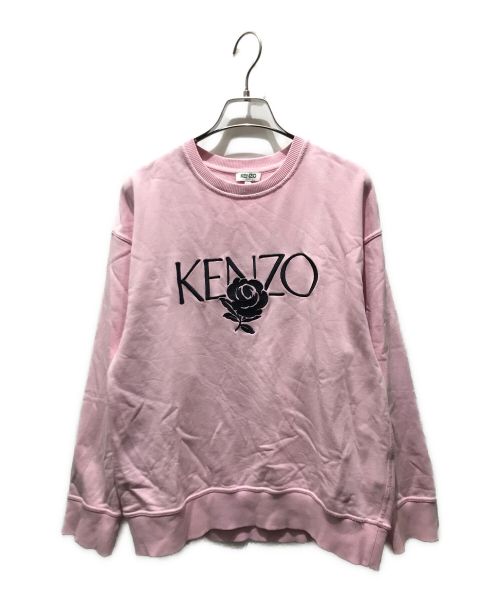 KENZO（ケンゾー）KENZO (ケンゾー) ロゴ刺繍スウェット ピンク サイズ:Mの古着・服飾アイテム