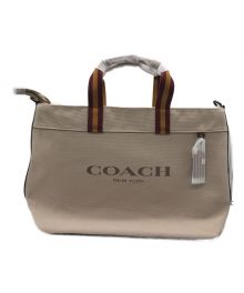 COACH（コーチ）の古着「2WAYキャンバストートバッグ　CJ486」｜ベージュ