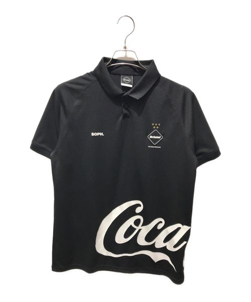 F.C.R.B.（エフシーアールビー）F.C.R.B. (エフシーアールビー) COCA-COLA POLO　FCRB-200027 ブラック サイズ:Lの古着・服飾アイテム