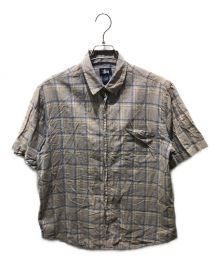 stussy（ステューシー）の古着「チェックシャツ　90s 紺タグ」｜ベージュ