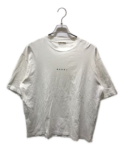 MARNI（マルニ）MARNI (マルニ) ロゴＴシャツ　HUMU0223P1 ホワイト サイズ:52の古着・服飾アイテム