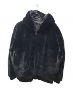 DANKE SCHONダンケ シェーン）の古着「CHECKER FUR BLOUSON」｜ブラック