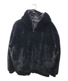 DANKE SCHON（ダンケ シェーン）の古着「CHECKER FUR BLOUSON」｜ブラック