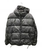 X-LARGEエクストララージ）の古着「RIPSTOP HOODED DOWN JACKET　101234021015」｜ブラック