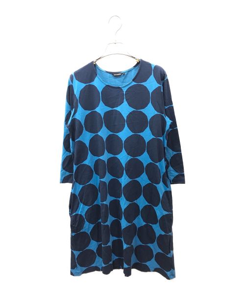 marimekko（マリメッコ）marimekko (マリメッコ) ドットワンピース ネイビー サイズ:Mの古着・服飾アイテム