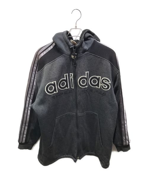 adidas（アディダス）adidas (アディダス) ジップパーカー　 80ｓ デサント社製 グレー サイズ:Lの古着・服飾アイテム