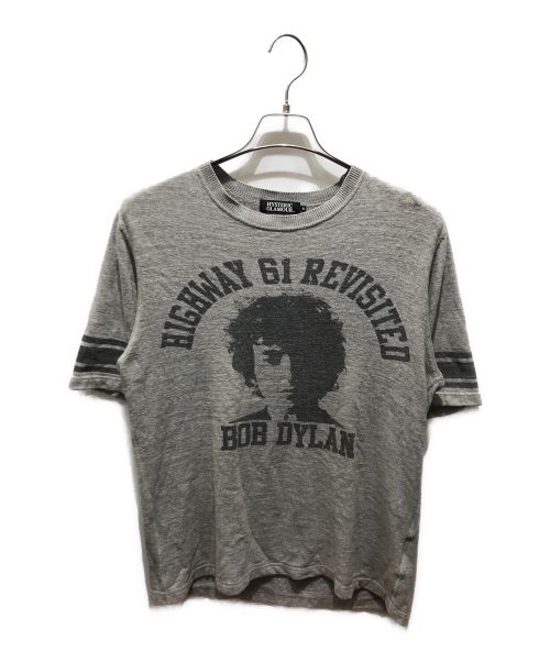 Hysteric Glamour（ヒステリックグラマー）Hysteric Glamour (ヒステリックグラマー) プリントTシャツ　4CS-1092 グレー サイズ:Mの古着・服飾アイテム