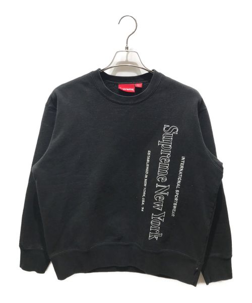 SUPREME（シュプリーム）SUPREME (シュプリーム) Side Logo Crewneck　20AW ブラック サイズ:Sの古着・服飾アイテム