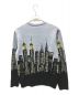 HUF (ハフ) SKYLINE CREW SWEATER スカイブルー×ブラック サイズ:M：7000円