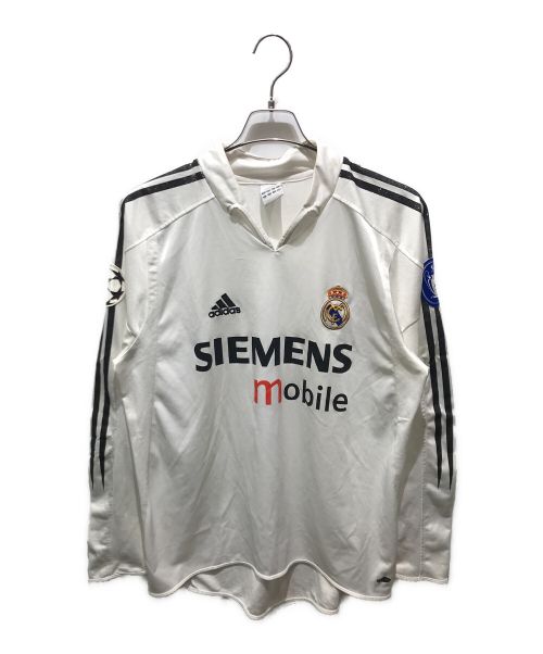 adidas（アディダス）adidas (アディダス) ゲームシャツ　2004 SIEMENS ホワイト サイズ:Mの古着・服飾アイテム