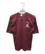 Stedmanステッドマン）の古着「フットボールTシャツ　JIM KEITH’S USA製 70s」｜ボルドー