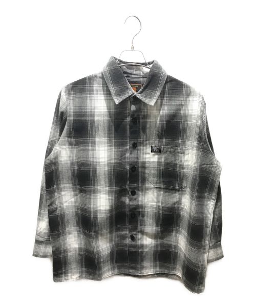 FB COUNTY（エフビーカウンティー）FB COUNTY (エフビーカウンティー) L/S Checker shirt　98581 ホワイト×ブラック サイズ:Sの古着・服飾アイテム