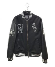 WIND AND SEA×Hysteric Glamour（ウィンド アンド シー×ヒステリックグラマー）の古着「TEAM STADIUM JUMPER　WDS-HYS-3-01　21AW」｜ブラック