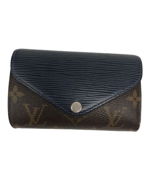 LOUIS VUITTON（ルイ ヴィトン）LOUIS VUITTON (ルイ ヴィトン) 3つ折り財布　M60496　ポルトフォイユ・マリールー コンパクト アンディゴブルーの古着・服飾アイテム