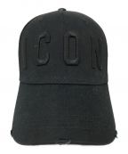 DSQUARED2ディースクエアード）の古着「ICON BaseBall Cap　S82BC4001」｜ブラック