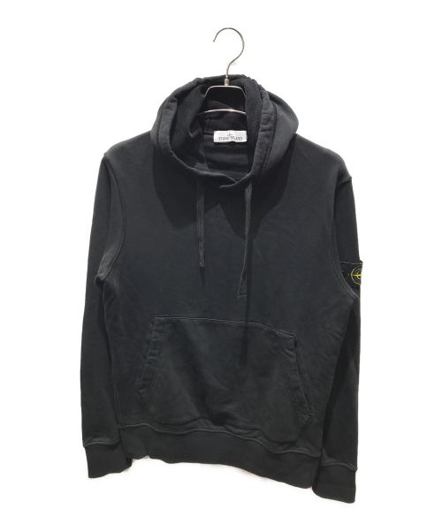 STONE ISLAND（ストーンアイランド）STONE ISLAND (ストーンアイランド) ガーメントダイ サイドロゴパッチ スウェットパーカー　761564151 ブラック サイズ:Mの古着・服飾アイテム