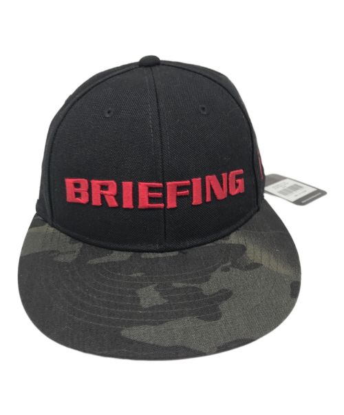 BRIEFING（ブリーフィング）BRIEFING (ブリーフィング) カモ柄ロゴキャップ　BRG203M58 ブラック サイズ:FREE 未使用品の古着・服飾アイテム