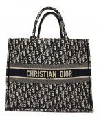 Christian Diorクリスチャン ディオール）の古着「オブリーク ブックトート ラージ　50-MA-0221」｜ネイビー