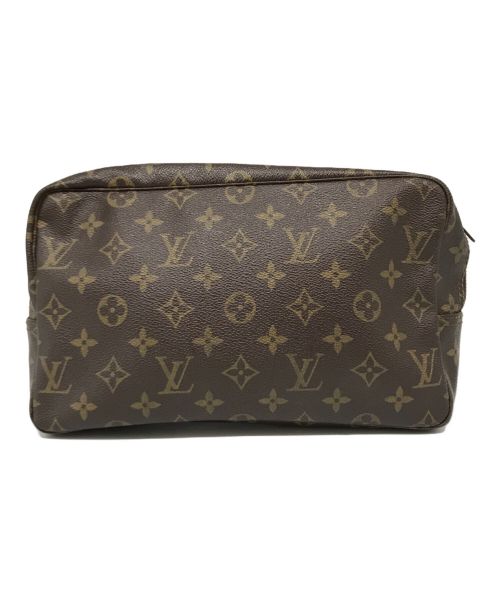 LOUIS VUITTON（ルイ ヴィトン）LOUIS VUITTON (ルイ ヴィトン) コスメポーチ　M47522　トゥルーストワレット28　トゥルーストワレット28ECLAIRファスナー ブラウンの古着・服飾アイテム