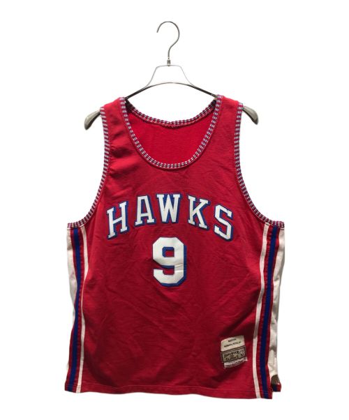 MITCHELL & NESS（ミッチェルアンドネス）MITCHELL & NESS (ミッチェルアンドネス) ゲームシャツ レッド サイズ:48の古着・服飾アイテム