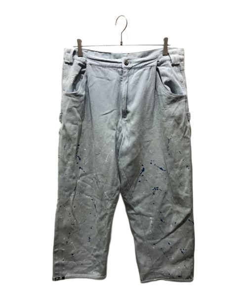 9090（9090）9090 (9090) POCHAMA×9090 PAINTER PANTS インディゴ サイズ:XLの古着・服飾アイテム