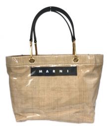 MARNI（マルニ）の古着「グロッシーグリップトートバッグ　SHMP0015Q1 P3620」｜ベージュ