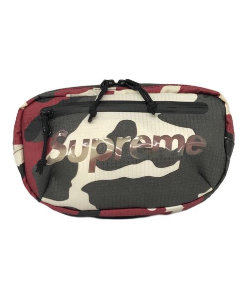 SUPREME（シュプリーム）SUPREME (シュプリーム) waist bag　21SS レッド×ブラックの古着・服飾アイテム