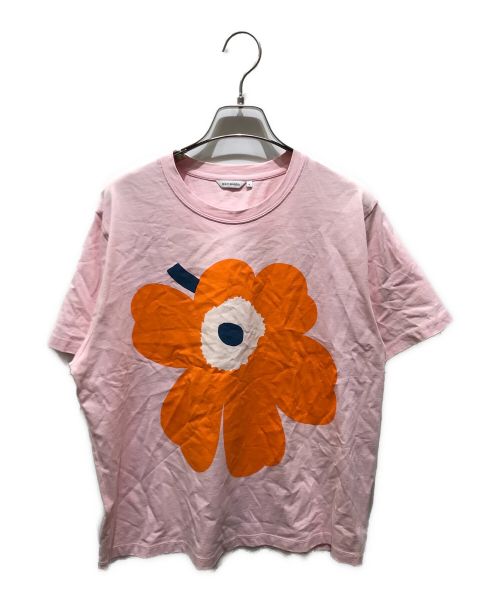 marimekko（マリメッコ）marimekko (マリメッコ) フラワープリントカットソー ピンク サイズ:Ｍの古着・服飾アイテム