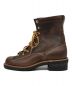 CHIPPEWA (チペワ) 8inch LACED-TO-TOE LOGGER BOOTS　1042CHO ブラウン サイズ:25.5：17000円