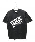 SUPREME×UNDERCOVERシュプリーム×アンダーカバー）の古着「Public enemy Tee」｜ブラック