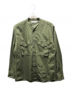 nonnativeノンネイティブ）の古着「TROOPER L/S SHIRT COTTON RIPSTOP　NN-S4411」｜オリーブ