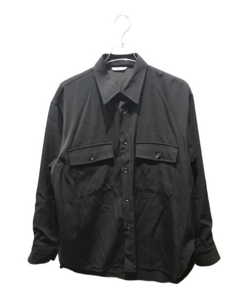 AURALEE（オーラリー）AURALEE (オーラリー) WOOL MAX GABARDINE SHIRTS　A9AS03MX ブラック サイズ:4の古着・服飾アイテム