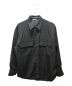 AURALEE（オーラリー）の古着「WOOL MAX GABARDINE SHIRTS　A9AS03MX」｜ブラック