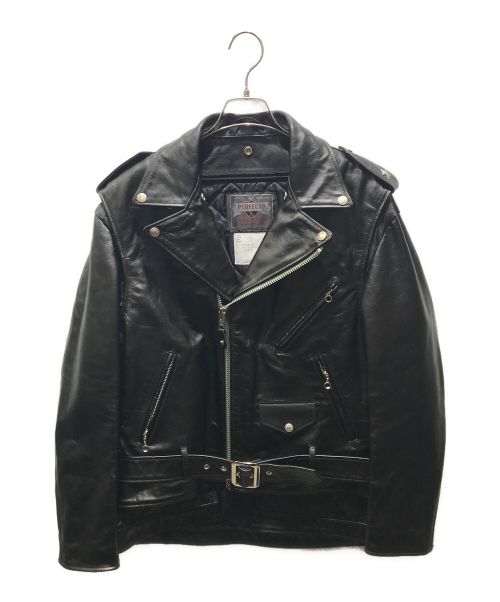 sacai（サカイ）sacai (サカイ) Schott (ショット) Schott / Leather Blouson　22-02875M ブラック サイズ:2の古着・服飾アイテム