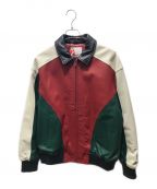 SUPREMEシュプリーム）の古着「Studded Arc Logo Leather Jacket」｜マルチカラー