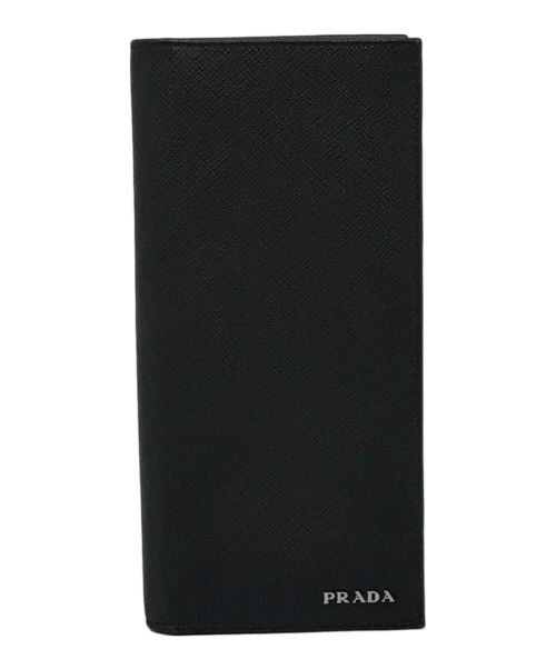 PRADA（プラダ）PRADA (プラダ) 長財布　サフィアーノ ブラックの古着・服飾アイテム