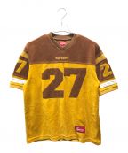 SUPREMEシュプリーム）の古着「Velour Football Jersey」｜ブラウン