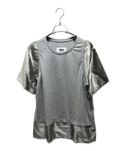 MM6 Maison Margiela（エムエムシックス メゾンマルジェラ）MM6 Maison Margiela (エムエムシックス メゾンマルジェラ) SHORT SLEEVE TOPS　S52GC0182 S23588 グレー サイズ:Sの古着・服飾アイテム