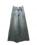 CLANEクラネ）の古着「J/W WIDE DENIM PANTS」｜インディゴ