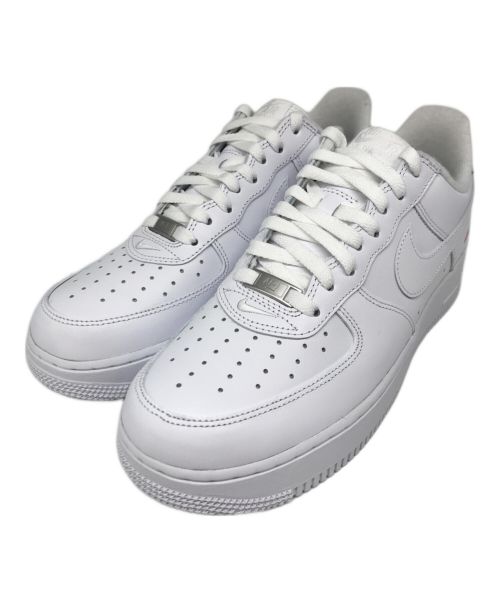 NIKE（ナイキ）NIKE (ナイキ) SUPREME (シュプリーム) エアフォース1ロー　CU9225-100 ホワイト サイズ:27cm 未使用品の古着・服飾アイテム