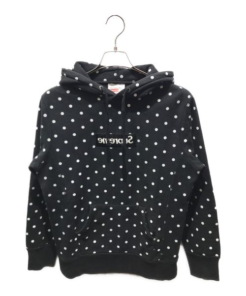 SUPREME（シュプリーム）SUPREME (シュプリーム) COMME des GARCONS SHIRT (コムデギャルソンシャツ) mirror box logo pullover　 12SS ブラック サイズ:Sの古着・服飾アイテム