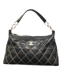 CHANEL（シャネル）の古着「ワイルドステッチワンショルダーバッグ　8261611」｜ブラック