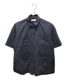 nagonstans（ナゴンスタンス）の古着「side slit shirt　470HS430-2000」｜ネイビー