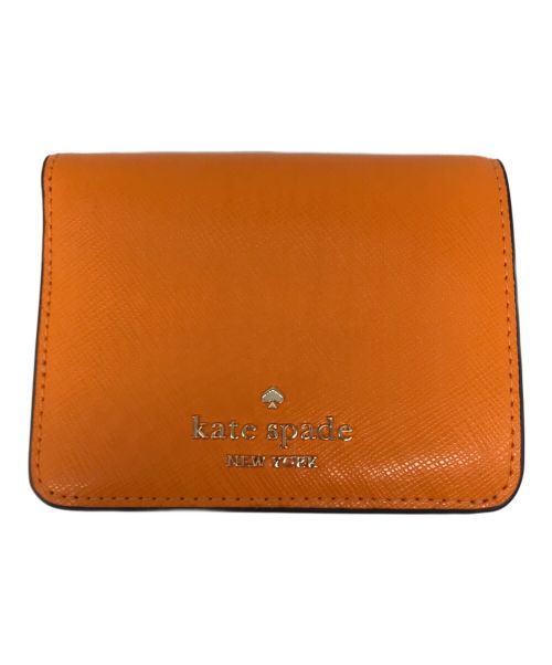 Kate Spade（ケイトスペード）Kate Spade (ケイトスペード) マディソン スモール バイフォールド ウォレット　KC581 オレンジの古着・服飾アイテム