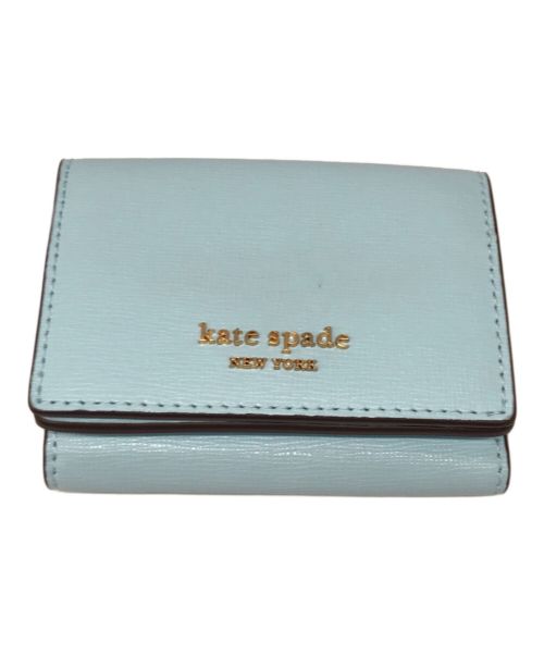 Kate Spade（ケイトスペード）Kate Spade (ケイトスペード) モーガン ミニ トライフォールド　K9996 ウォレット ブルーの古着・服飾アイテム