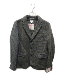 BEAUTY&YOUTH×Harris Tweed（ビューティーアンドユース×ハリスツイード）の古着「ハリスツイード クレイジー カバーオール」｜グレー