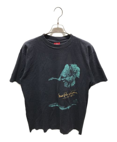 BALZOUT（バルズアウト）BALZOUT (バルズアウト) プリントTシャツ　 stevie ray vaughan 92年 ネイビー サイズ:記載無しの為実寸参照の古着・服飾アイテム